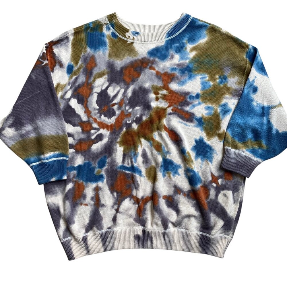 Natural LIfe Tie Dye Oversized Sweater Earthy Hippie Indie Grunge Boho-L/XL